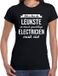 Bellatio Decorations Shoppartners Bv Dit is hoe de leukste en meest geweldige electricien eruit ziet cadeau t-shirt - zwart voor dames - beroepen shirt XS