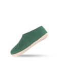 SHUS walk with nature SHUS Uldhjemmesko (100% ren uld) - m/sål i skind - Dansk Design - Groen