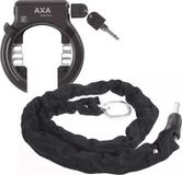 Axa Solid Plus Ringslot ART2 Zwart + Insteekketting 100 cm 5,5 mm Zwart