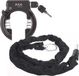 Axa Solid Plus Ringslot ART2 Zwart + Insteekketting 100 cm 5,5 mm Zwart