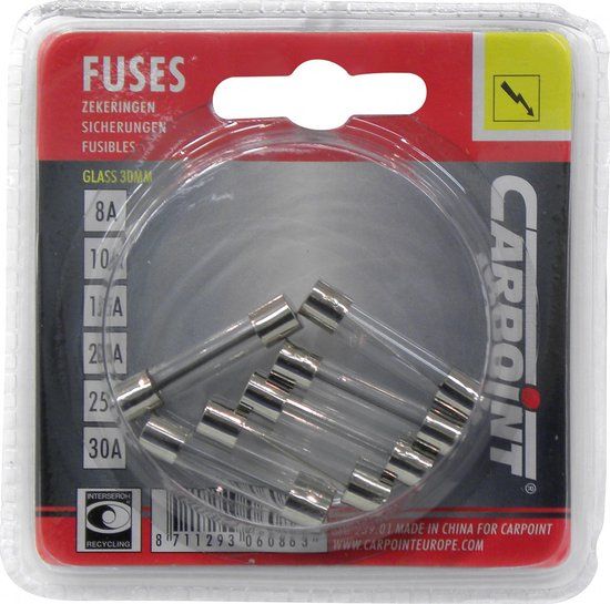 Carpoint Service Best International B.V. Glaszekering assortiment 6-stuks
