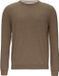 s.Oliver - Hommes - Pull en coton avec logo brodé - Marron - Taille M
