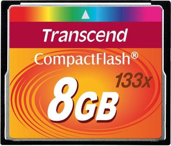 Transcend 8GB Compact Flash Card - 133x - TS8GCF133
