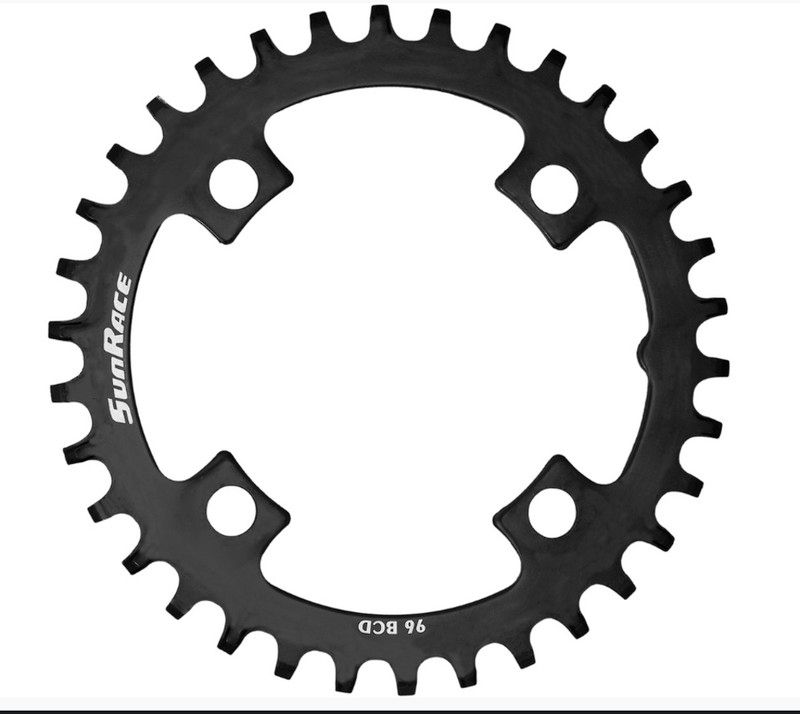 Sunrace Crmx Kettingblad Bcd-96 Mm Staal 34t Zwart