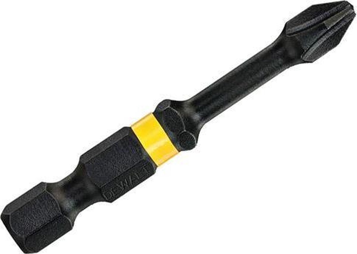 DeWalt Extreme Flextorq DT7998T Schroevendraaierbit (Ph2, 50 mm totale lengte, hoge pasvorm, lange levensduur, voor alle schroefwerkzaamheden), 5 stuks