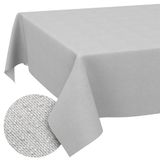 ANRO Tafelkleed Afwasbaar Grijs Linnenlook Rechthoekig 280 x 140 cm