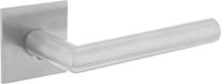 Intersteel Deurkruk Hoek 90° op vierkant magneet rozet rvs geborsteld