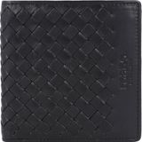 mano Leren Portemonnee Don Luca Coin Wallet Small Black Zwart
