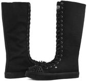 T.U.K. 18 Eye Sneaker Black Canvas Unisex Laarzen - zwart - EU45