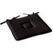 Panama Coussin d'assise plat 40 x 40 cm noir