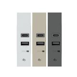 USB3.0 Bticino USB3.0 voeding voor Living Now wit, zand en zwart