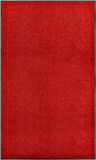 vidaXL Deurmat wasbaar 90x150 cm rood