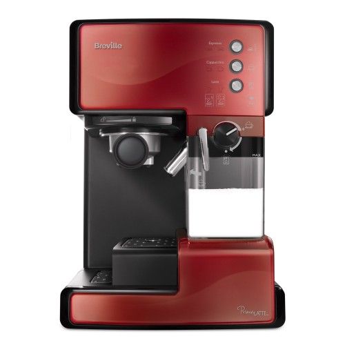 Breville PrimaLATTE Combi Coffee Maker - 1.5L - Black/Red