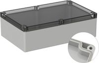 TRU COMPONENTS Outdoorbehuizing 300 x 230 x 85 Polycarbonaat Grijs-wit (RAL 7035)