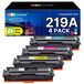 HP 219A Cartouche de toner avec puce, pack de 4, convient pour HP Color LaserJet Pro MFP 3302
