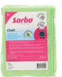 Sorbo Professionele Microvezeldoeken - Groen - 30x40 cm - 5 Stuks