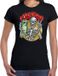 Bellatio Decorations Cheers / Proost skelet Halloween verkleed t-shirt zwart voor dames