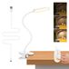 OEM LED-klemspot, flexibele arm, 3 helderheidsniveaus, USB, 4000K, wit