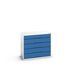 Bott Verso Schuifladenkast | 1050x550x900mm | 5 Laden | RAL 5010 - 16925217.11