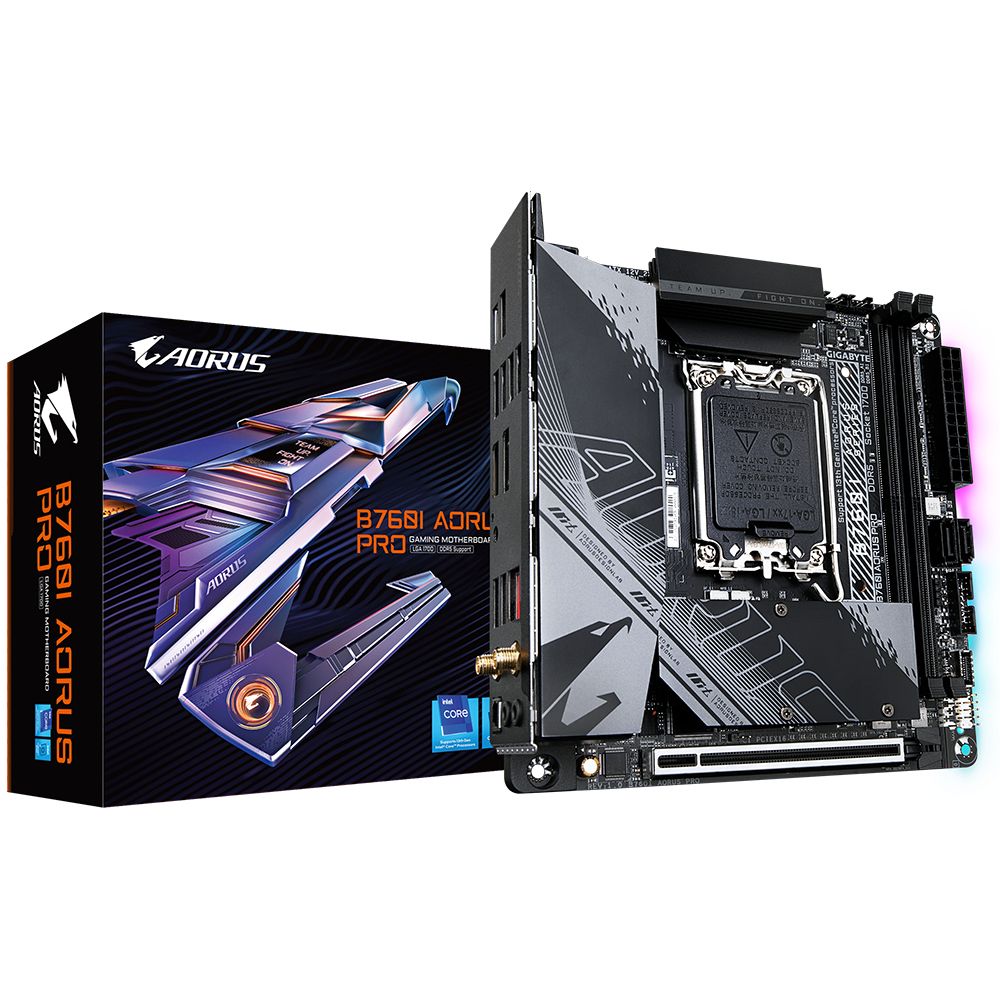 GIGABYTE B760I AORUS PRO - Mini ITX Motherboard - Intel B760 - LGA 1700 - DDR5