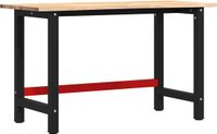 vidaXL Werkbank 140x60x81,5 cm massief eikenhout