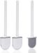 HORCONDORM S.R.L. Brosse de toilette (2 pièces) Brosse de toilette en silicone, brosse de toilette et support avec poils souples et une poignée antidérapante - nettoyage et séchage rapides (Blanc 2)