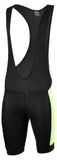 Merkloos Fietsbroek Pro Line met Bretels, zwart-neon, XL