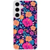 Samsung Galaxy S24 Fleurs exotiques Verstevigd hoesje met sublimatie bedrukking