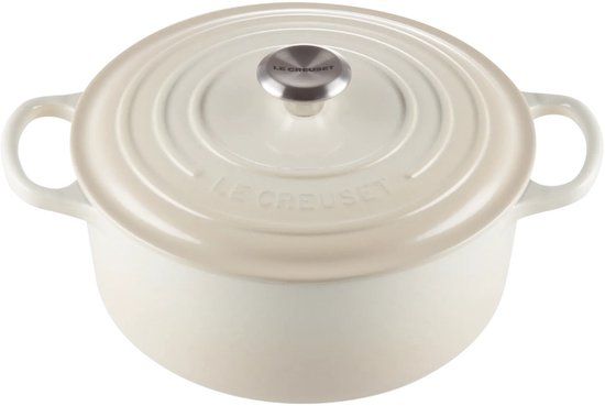Le Creuset Braadpan Signature rond Meringue 34cm 12l