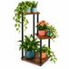 Merkloos Relaxdays Plantenrek binnen - 3 planken - industrieel