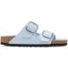 Birkenstock Sandales en cuir suédé naturel avec grande boucle Arizona