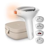 Philips Lumea 9000 Series IPL Ontharingsapparaat – Tot 5 Jaar Lang een Gladde Huid, Persoonlijke App-begeleiding en 4 Opzetstukken voor Lichaam, Gezicht, Bikinilijn & Oksels, BRI983/00