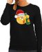 Bellatio Decorations foute kersttrui/sweater dames - Dronken - zwart - Merry Kristmus M