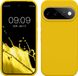 kwmobile hoesje geschikt voor Google Pixel 11 / Pixel 11 Pro - Hoesje met siliconen coating - Smartphone case in stralend geel