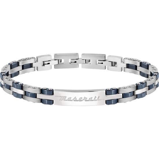 Maserati heren armband roestvrij staal, keramiek One Size Blauw 32024144