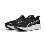 PUMA Unisex Darter PRO 2 Road Running Schoen, Zwart Zilver Wit, 13 UK, Puma Zwart PUMA Zilver PUMA Wit, 48.5 EU