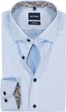 OLYMP Luxor modern fit chemise - twill - bleu clair - Sans repassage - Tour de cou : 45 (taille UE : XXL)