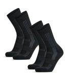 DANISH ENDURANCE Pro Wandelsokken - Merinowol Maximale Bescherming - Unisex - 2 Paar - Zwart - 39-42