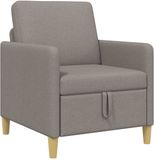 vidaXL Sofa met opbergruimte Taupe 72 x 78 x 87 cm Polyester