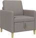 vidaXL Canapé avec rangement Taupe 72 x 78 x 87 cm Polyester
