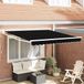 Maison Exclusive - Parasol manuel, 3 x 2,5 mètre, noir, 100% polyester