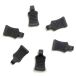 Absima Porte-clips de carrosserie en caoutchouc noir (2440057)