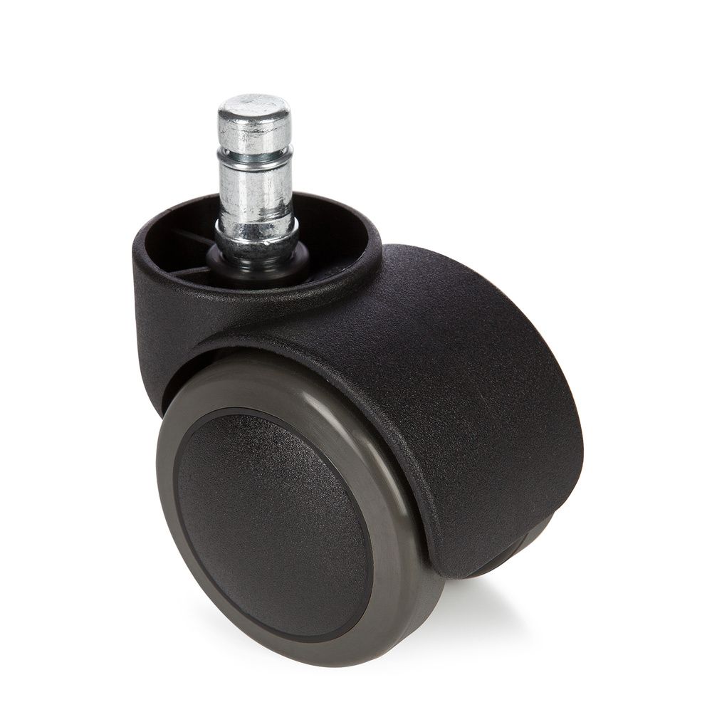 5x ROLO Harde bodem - Bureaustoelwielen Zwart