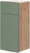 Vicco Izan Halfhoge kast – 36.6 x 76.6 cm met lade en deur Groen/gouden eik