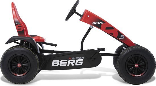 Berg Elektrische Skelter met XXL frame B.Super Red E-BFR-3 met drie versnellingen rood vanaf 5 jaar