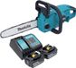 Makita DUC 307 ST2X3 accu-kettingzaag 18 V 30 cm borstelloos + 2x accu 5.0 Ah + lader