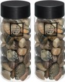 Atmosphera Middelgrote Decoratie/Hobby Stenen - Bruin Mix - 750 gram