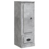 vidaXL Hoge kast, betonkleur, 36x35,5x103,5 cm, van houtvezelplaat