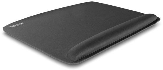Delock Ergonomisch muiskussen met polssteun - Zwart