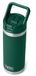 YETI Rambler C Straw Bottle, Bouteille isolée sous vide en acier inoxydable avec bouchon à paille, Vert Forêt Noire, 18 oz (532 ml)